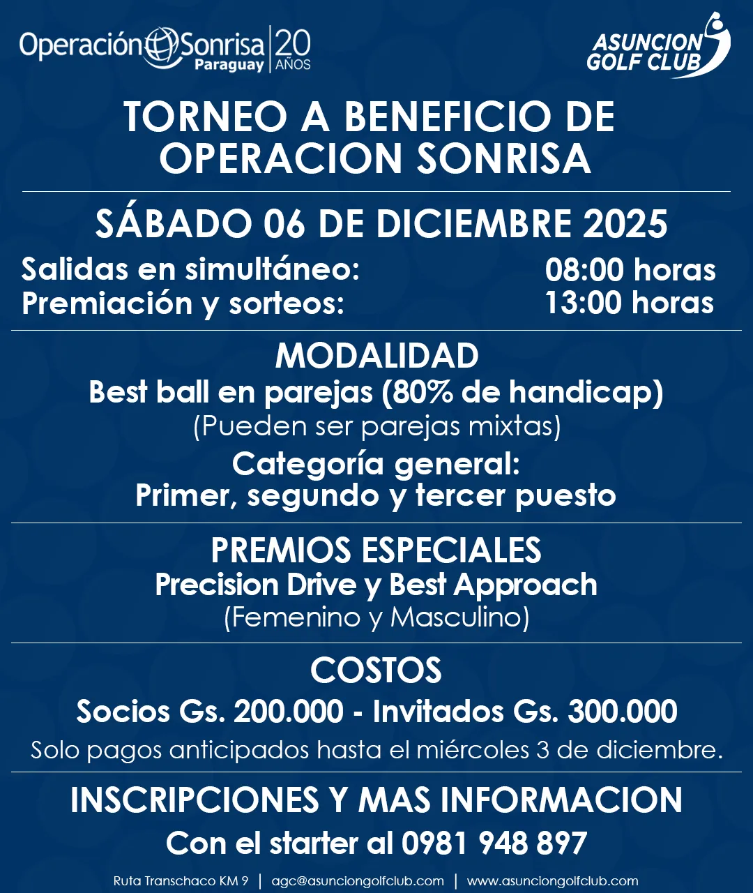 Torneo a Beneficio | Operación Sonrisa